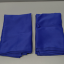 DONREN 2 Panels Royal Blue Valances for Bedroom - Small Window Rod Pocket Curtain Valances(42 by 12 Inch,2 Panels)