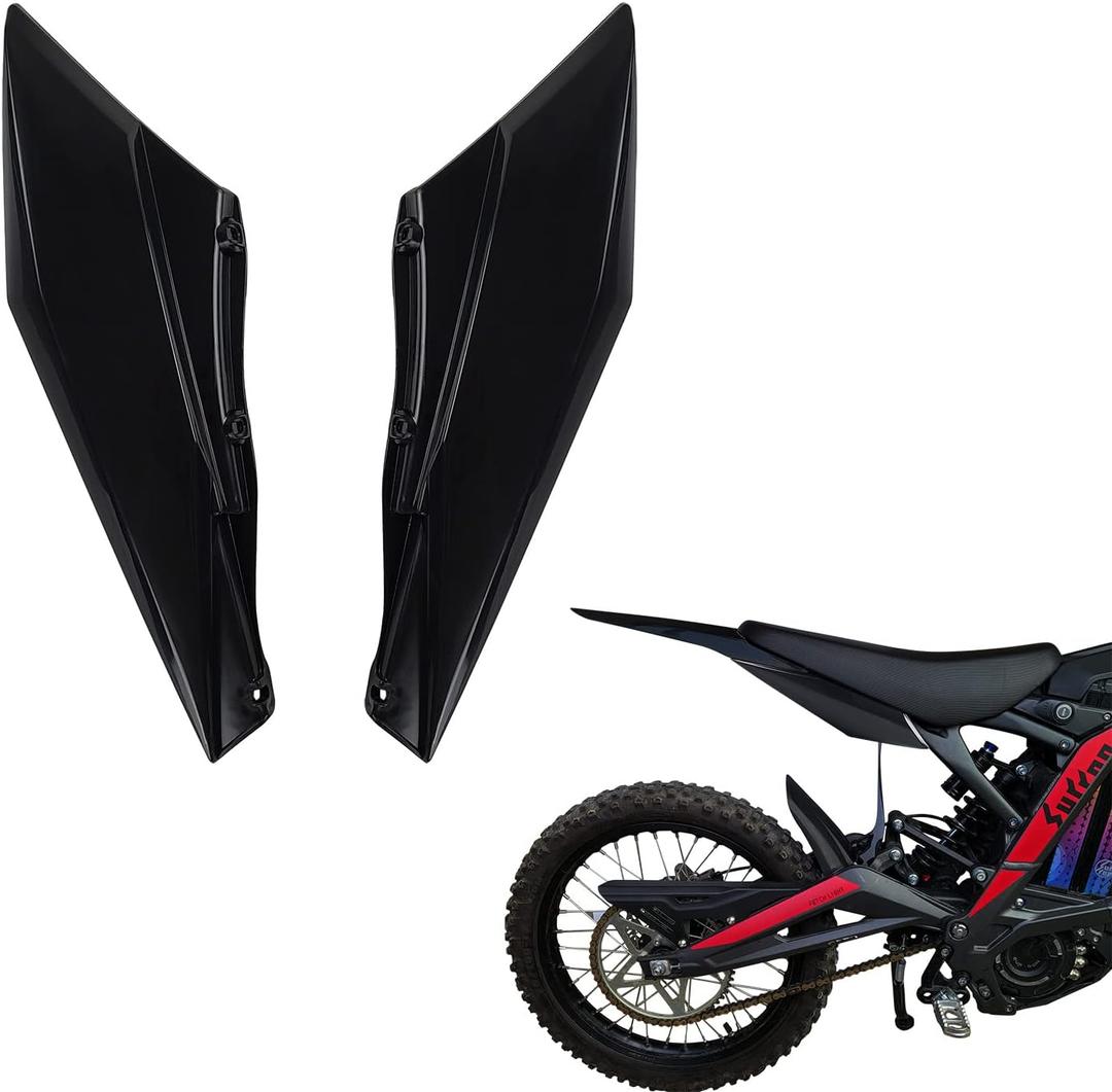 Modified Rear Side Fenders Fit to Sur-Ron Light Bee X And S. Side Dirt Pit Mudguards for SURRON. BLACK