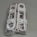 6 Packs Sliding Cabinet Locks, Modacraft Baby Proofing U-Shaped Child Safety Latches Adjustable White Locks for Handles Knobs Drawers Closet Cupboard