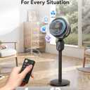 GRIDR Fan For Bedroom, Pedestal Fans 90+90 Smart Oscillating, Standing Fans for Home 12 Speeds, 4 modes, 12H Timer, Quiet Floor Fan with DC Motor 20dB, 90ft for Room, 22-35'' Adjustable Height
