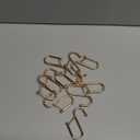 10-Pack Metal S Hooks for Hanging  Heavy-Duty S-Shaped Hooks with Safety Buckle  Fits Bars up to 0.6 In  Anti-Drop Hook for Kitchen, Pot Racks & Towel Bars  Gold (Small)