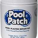 Pool Patch White Plaster Repair Kit 1.5 lb - Easy to Mix and Fast to Use Formula - Perfect for Patch Work - Waterproof, Quick-Drying, Extra Strong Bond - (coverage: approx. 3/4 sq. ft.)