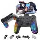 Nitho Gaming Controller for PC, Wireless RGB Gamepad with Detachable Phone Clamp, Customizable Triggers, Vibration