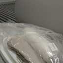 AAAAAcessories D-Shaped Chair Cushions, 2" Thick Dining Chair Pads with Ties and Removable, Machine-Washable Cover, 17" x 16", Set of 4, Oatmeal Beige