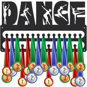 SUPERDANT Medal Hanger Display Sports Medal Holder Wall Mount Medals Hanging with Hooks Matte Black Metal Belts Display Rack Iron Race Ribbon Award Organizer Gifts for Athletes