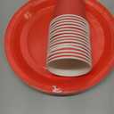 TWOWYHI 228PCS Red Party Supplies Set Include Paper Plates Cups Red Napkins Plastic Spoons Forks Knives for 30 Guests Disposable Party Dinnerware for Birthday Wedding Family Picnic