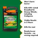 Spectracide Weed Stop For Lawns Plus Crabgrass Killer, 1 Gallon, Ready-To-Use Formula Kills More Than 470 Types Of Weeds As Listed Including Dandelion, Chickweed, Clover, Crabgrass And Yellow Nutsedge
