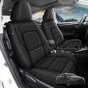 AOMSAZTO Fit for Toyota Corolla 2020-2025 Seat Covers Custom - Premium Full Set for Front & Rear Seats | Durable Automotive Seat Protector(Full Set 5 Seat Covers Black)