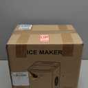 38lbs Per Day Countertop Ice Maker, 9 Ice Cubes in 3.5 Minutes, Self-Cleaning Portable Ice Machine with 2 Bullet Sizes for Kitchen, Camping, RV, and Party
