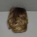 Long Ombre Blonde Wigs for Women 26 inch Long Wavy Middle Part Wig Ombre Blonde Wigs Upgraded Protein Fiber Hair Replacement Wig Cosplay Costume Halloween Wig(26'' Brown Ombre Blonde)