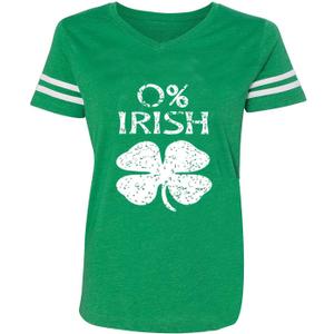 St Patricks Day Shirt for Women Irish Lucky Shamrock V-Neck Short Sleeve St Paddy's Day Tee Tops (Green, M)