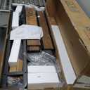 Full Size Upholstered Headboard with LED Lights & Charging Station, USB & Type C Port, Linen Upholstery, Full Headboard Only, Height Adjustable Attach Frame Sturdy and Stable Easy Assembly (Gray)