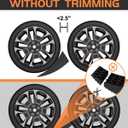 RV Leveling Blocks Ramp Kit, 2 Packs Camper Leveler System for Travel with Two Chocks, 2 Anti-Slip Mats, 1T Bubble Level and Carry Bag, Up to 35000 LBS, Easier & Faster to Level Camper-Orange