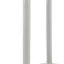 mDesign Hidden Plunger and Brush Set for Toilet Bowl - Brush Cleaner and Plunger Combo with Holder Caddy for Bathroom - Modern Toilet Brush and Plunger Set - Aura Collection - Light Gray (Pack of 1, Stone)