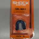 Shock Doctor Mouth Guard Sports, Hockey, Lacrosse, Baseball, Wrestling Moutguard, Gel Max Heavy Duty Protection & Custom Fit, Football Mouth Guard with Strap, Adult & Youth Mouthguard (Blue/Black)