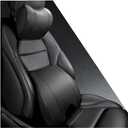 Car Lumbar Pillow and Car Neck Pillow Kit Memory Foam Ergonomic Seat Cushion, Relieve Driving Fatigue, Comfortable Neck and Back, Suitable for Car Seats Office Chairs, etc. (Black)