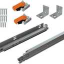 Bundle - BLUM TANDEM Drawer Slides with BLUMOTION. Includes Slides 563H, Locking Devices, Rear Mounting Brackets, Screws and Instructions. 21" (Set of 6)