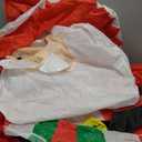 HOMCOM 6ft Christmas Inflatables Outdoor Decorationss Decorations Santa Claus with Candy Cane, Blow-Up LED Yard Christmas Decor