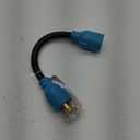 CircleCord NEMA L5-30P to L14-30R Adapter Cord, 4 to 3 Prong Generator Transfer Switch Adapter, 30 Amp Generator Twist Lock 3 to 4 Prong House Inlet Box, STW 10 AWG Blue