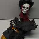 2 Pack Hanging Halloween Skeleton Ghosts Decorations, Scary Grim Reapers with Hat, Halloween Decor Outdoor for Haunted House Props, Window, Tree, Garden, Yard Decorations