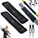 2-in-1 Extender Belt & Resistance Bands Sleeve - Ideal for Speediance Gym Monster & All Gym Machines - Ultimate Home Gym Accessories for Pulley & Cable Systems, Solving Arm-Rubbing Woes (Black)