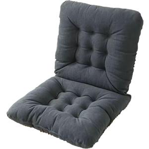 Rocking Chair Cushions, Indoor Outdoor Chair Cushion with Ties, Non-Slip Chair Pads, Navy