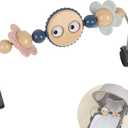 Toy Bar for Baby Bouncer Stroller Arch Googly Eyes Toy for Babies Car Seat, Babies Bouncer Accessory, Easy to Install & Baby-Safe Plastic - No Music & Short Handle