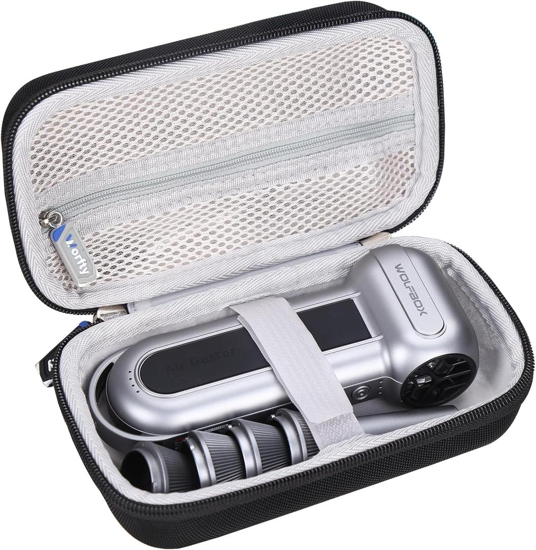 Case for WOLFBOX MF100 / MF70 for JVSCAM for Roedix Electric Air Duster, Travel Portable Hard Storage Bag (Black)