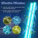 ERETOW 55 Watts UV Light Bulb, 2G11 Base 4-Pin Lamp for Pond Filter and Aquarium Clarifier, Compatible with Jebao PU55/CW55, SUNSUN 55W UV Clarifier (2 Pack)