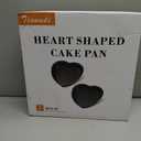Tiawudi Heart Shaped Cake Pans, Large Baking Pan for Lovely Cakes, Nonstick Baking Molds, 9 Inch Cake Tins for Wedding, Birthday, Party & Family, Set of 2