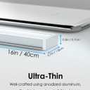 Under Cabinet Motion Sensor Lighting Indoor Plug in, 16" 12V LED Under Counter Lights Super Bright Ultra Thin Magnetic for Kitchen/Hallway/Toilet/Garage/Closet(Cold White/6000K, 2 Pack)