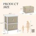 Apicizon Nightstand with 2 Storage Drawers, Boho Side Table with Solid Wood Legs, End Table for Small Spaces, Bedroom, Living Room, Entryway, White