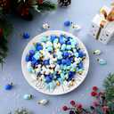 Cinnvoice 120 Pcs Winter Mini Ducks Tiny Snowflake Duck Tiny Resin Flamingo Duck Figures for Christmas Miniature Landscape Garden Party Garden Dollhouse Landscape Ornaments DIY Crafts