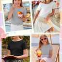 3 Pack Girls Shirts Short Sleeve Tops 5-14Y Teen Summer T Shirts Crewneck Cute Plain Casual Basic Tees
