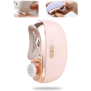 CCMADE Upgraded Electric Nail Clipper, 3 in 1 Automatic Nail Trimmer and Polisher with LED Light & Clip Storage,USB Rechargeable  2 Speeds Electric Nail File for Baby, Adults, Seniors