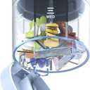 2 In1 Pill Crusher Cutters Medicine Organizer Bottle, Portable Travel Pocket 7-Day Tablet Pill Dispenser Tablet Cutter Case Pill Cutter Splitter for Small and Tiny Pills(Blue)