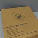 FLYBOX Car Seat Organizer Backseat Car Organizer with 12 Storages Compartments and 2 Metal Cup Holders,Storage Box for Front Back Passenger Between Behind Middle Seats for Truck Trunk Van,Gray (Grey)