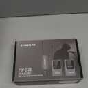 Phenyx Pro Dual Digital Wireless Microphone System, Portable Mini Receiver, 2x15 UHF Frequencies, 2 Bodypack Transmitters, Headset/Lapel Microphone for Singing, Karaoke (PDP-2-2B)