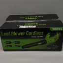 Leaf Blower Cordless, 650CFM Electric Leaf Blowers with 2 x 5.2Ah Batteries and Charger, 3 Speed Modes, 1 x Adjustable Shoulder Strap, Powerful Blowers for Lawn Care, Patio, Dust, Blowing Leaves