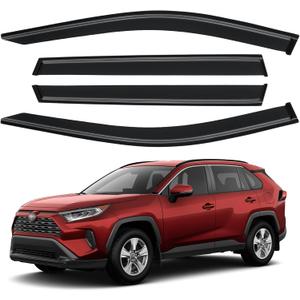 Window Visors Rain Guards Shield for 2019-2025 Toyota RAV4, Out-Channel Window Vent Wind Deflectors Visors Shades for 19-25 RAV4