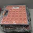 EMENTOL 2PCS Multi-Purpose Portable Organizer Box Set with 44-Removable Compartments, 2 Pieces Professional Boxes with Dimension 16.2"L*13"W*2.3"H