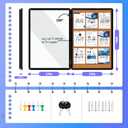 Magula 36"x24" Enclosed Bulletin Board Tamper-Proof Dispaly Case, Black Aluminium Frame, Shatter Resistant Lockable Bulletin Board, Enclosed Cork Board for School, Office,Commercial,Hospital etc