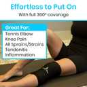 Arctic Flex Ice Sleeve for Knee, Elbow, Arm - Hot & Cold Freeze Pack Wrap for Tennis Pain Relief, Tendonitis - Gel Compression Brace for Injuries - Therapy Compress - Reusable, 360 Coverage (Small)