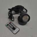 LED Spotlights Indoor, 5W Plants Uplighting with Remote Control Dimmable & Timer, 3000K/4000K/5000K Adjustable Floor Spot Lights for Pictures Artwork, Accent Stick on Wall Light with 5.9 FT Plug Cord