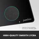 Perixx DX-1000XL Waterproof Gaming Mouse Pad with Stitched Edge - Non-Slip Rubber Base Design for Laptop or Desktop Computer - XL Size 15.75 x 12.6 x 0.12 Inches, black