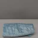MADIZZ Set of 2 Super Soft Velvet Decorative Throw Pillow Covers 18x18 inch Aqua Square with Texture Luxury Style Cushion Case Pillow Shell for Sofa Bedroom