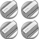 Upgraded W11517331 Stove Knob Replacement for Whirlpool, W10850027 W11117415 Electric Cooktop Burner Control Knobs Oven Knobs, Compatible with Whirlpool YWFE745H0FE0, WFE770H0FZ0, WFE745H0FS0-4PCS