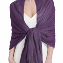 Umjetnost Women's Solid Color Scarf Lightweight Soft Fashion Bamboo Long Large Scarves Shawl Wraps for Women (Purple)