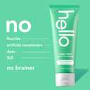 Hello Super Fresh Fluoride Free Toothpaste, Toothpaste for Bad Breath, Helps Remove Surface Stains, Natural Spearmint, 3 Pack, 4.7 Oz Tubes