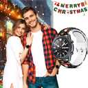 22mm Holiday Christmas Thanksgiving Watch Band Compatible with Samsung Galaxy Watch 46mm/Galaxy watch 3 45mm/Gear S3 Classic/Frontier Replacement Watch Strap (Black Gnome)